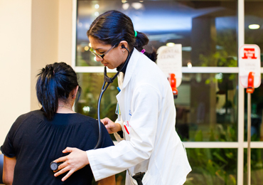 doctor with patient